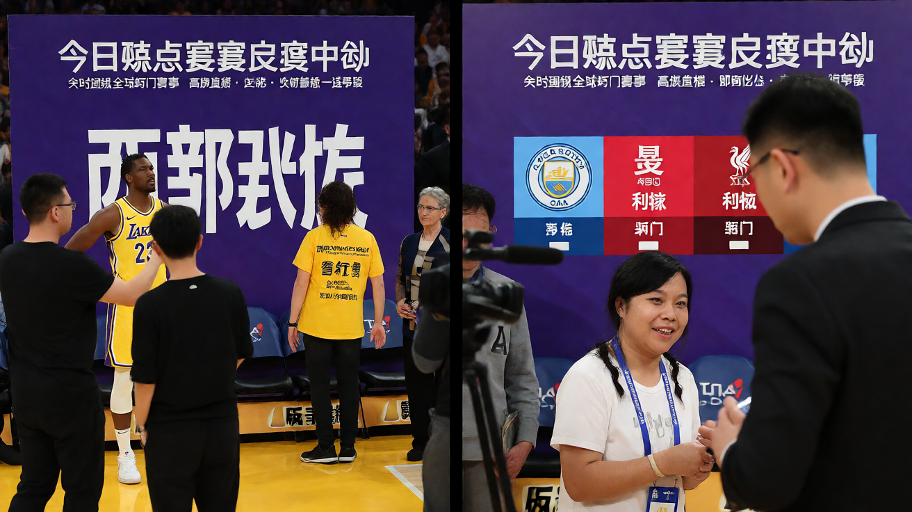 NBA湖人对阵勇士比赛现场